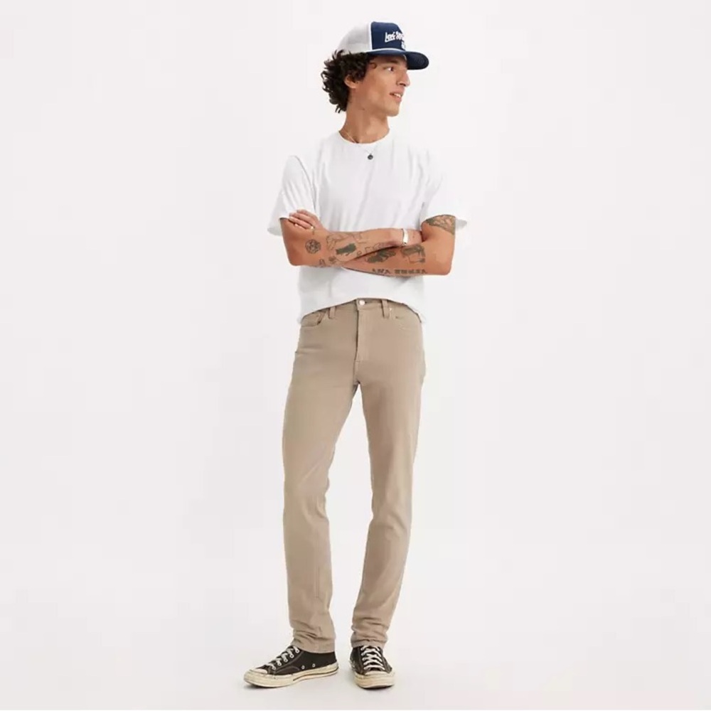 Levi Strauss Men’s Slim Fit Khaki Work Jeans Waist 36 Length 30